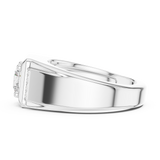 Mens Ring SBMR(47)@7 - White Gold - Image