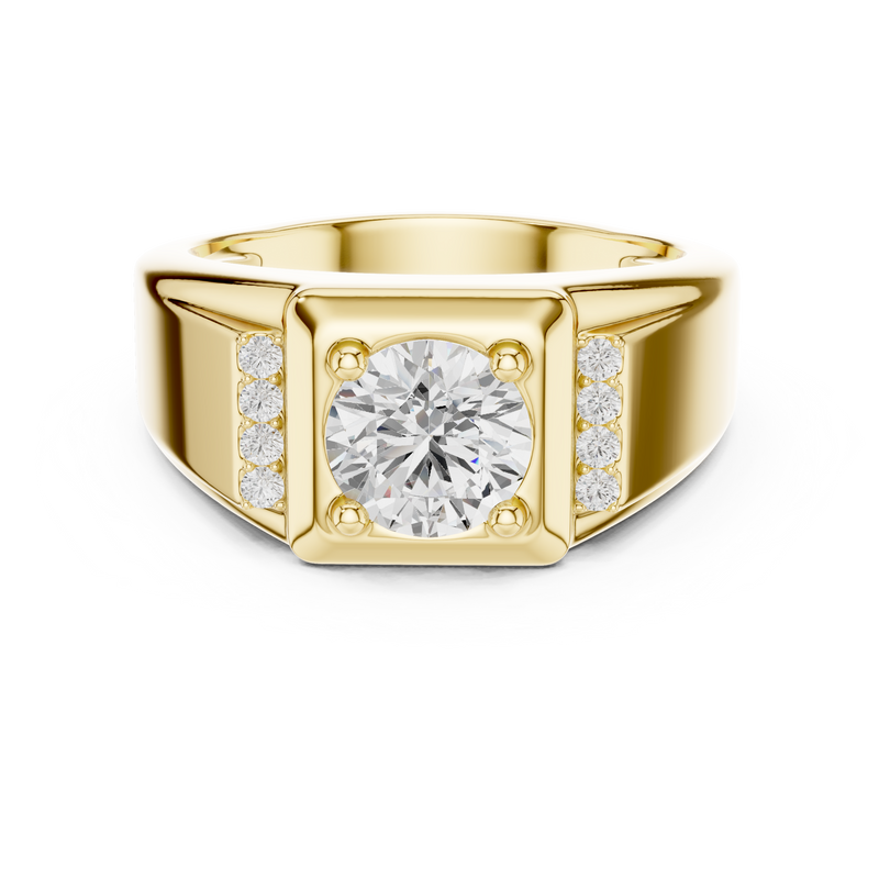 Mens Ring SBMR(47)@7 - Yellow Gold - Image