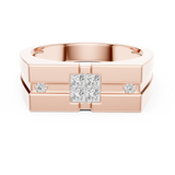 Mens Ring SBMR(48)@7 - Rose Gold - Image
