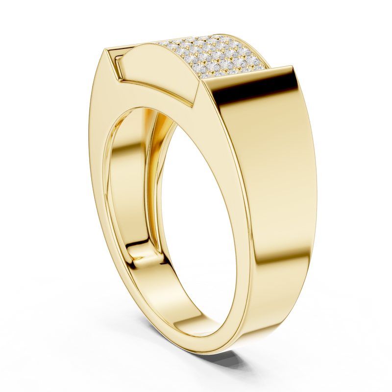 Mens Ring SBMR(49) - Yellow Gold - Image