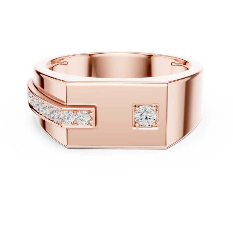 Mens Ring SBMR(4)@7 - Rose Gold - Image