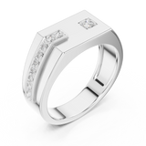 Mens Ring SBMR(4)@7 - White Gold - Image