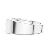 Mens Ring SBMR(4)@7 - White Gold - Image