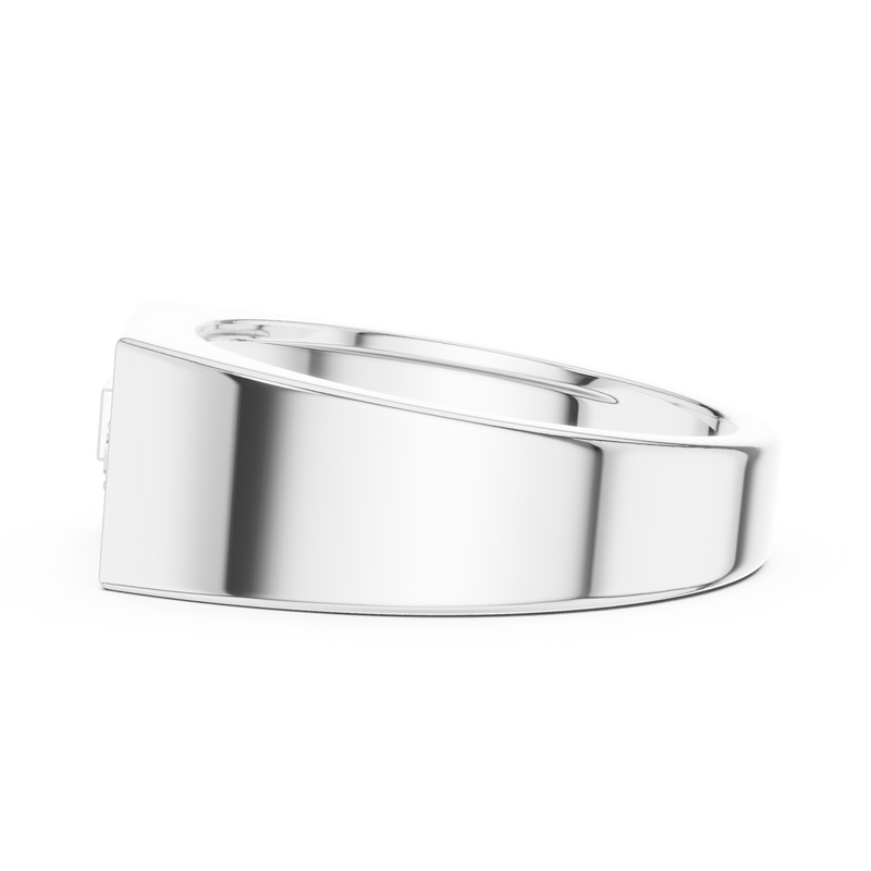 Mens Ring SBMR(4)@7 - White Gold - Image