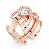 Mens Ring SBMR(6)@7 - Rose Gold - Image
