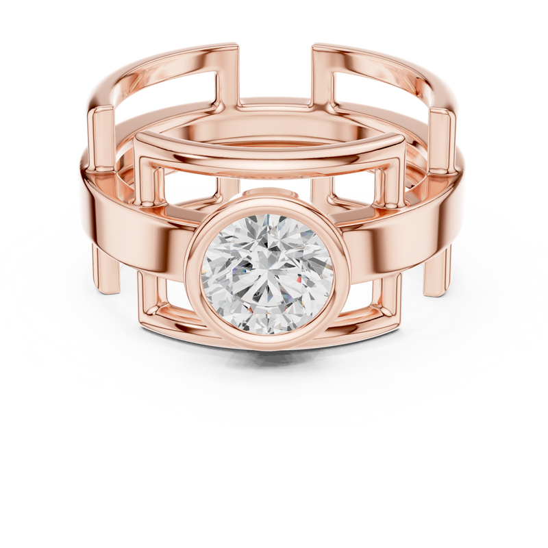 Mens Ring SBMR(6)@7 - Rose Gold - Image