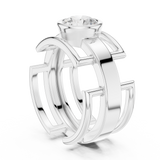 Mens Ring SBMR(6)@7 - White Gold - Image