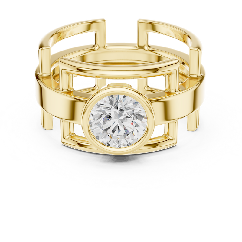 Mens Ring SBMR(6)@7 - Yellow Gold - Image