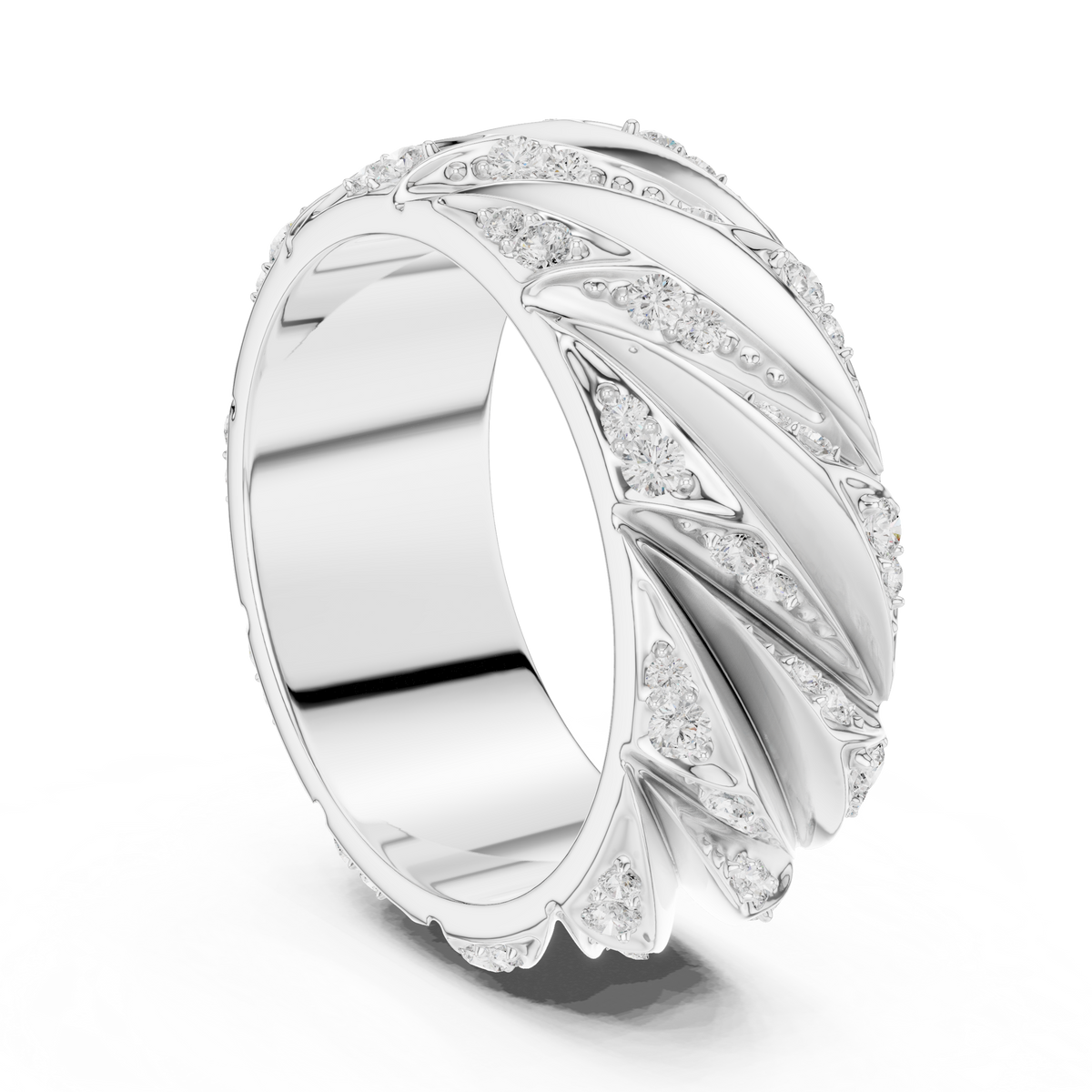 Mens Ring SBMR(7) - White Gold - Image