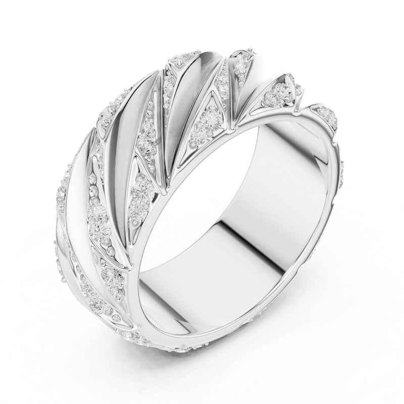 Mens Ring SBMR(7) - White Gold - Image