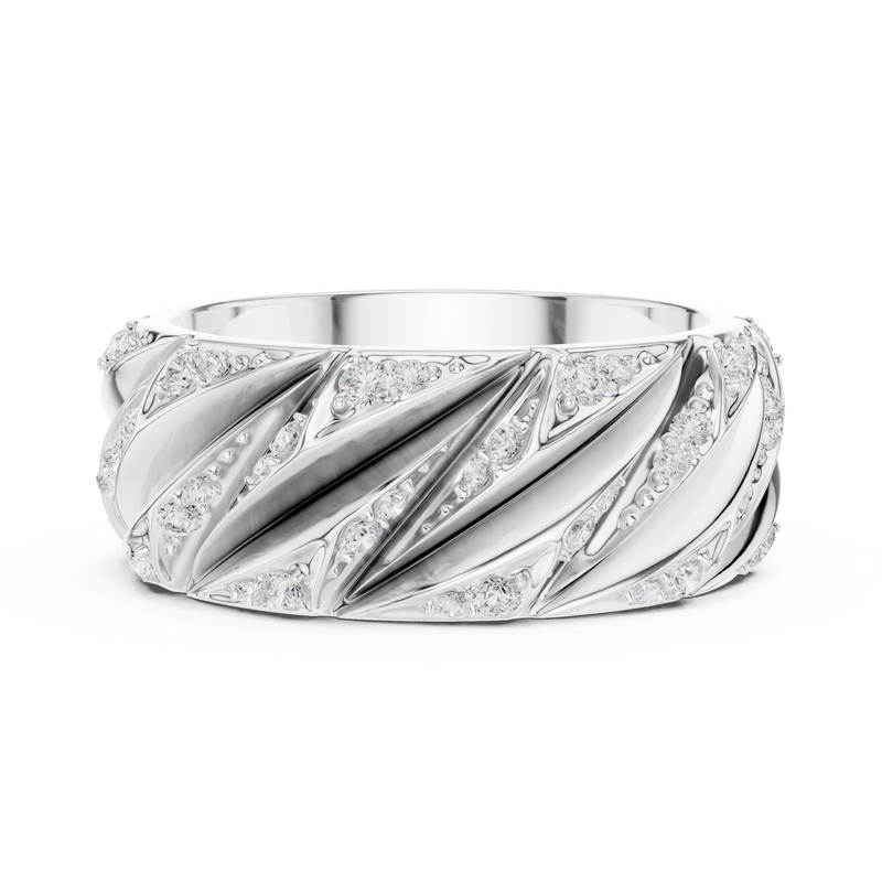 Mens Ring SBMR(7) - White Gold - Image