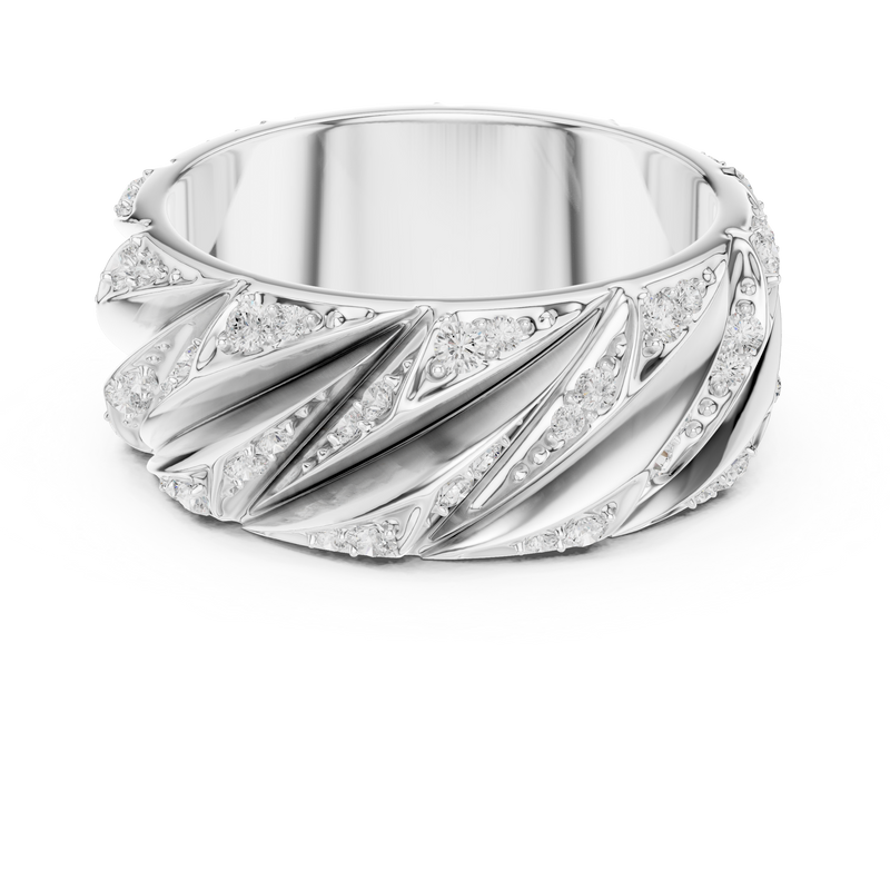 Mens Ring SBMR(7) - White Gold - Image