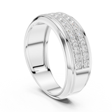 Mens Ring SBMR(8) - White Gold - Image