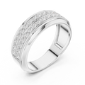 Mens Ring SBMR(8) - White Gold - Image