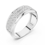 Mens Ring SBMR(8) - White Gold - Image