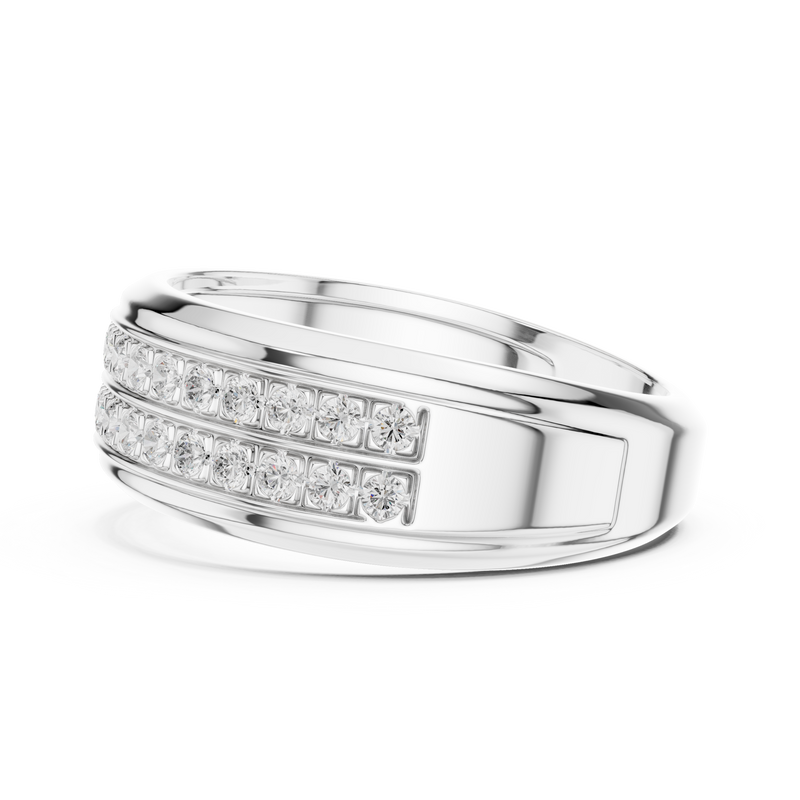Mens Ring SBMR(8) - White Gold - Image