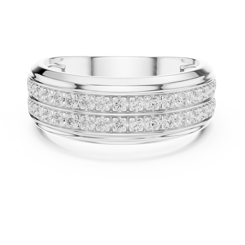 Mens Ring SBMR(8) - White Gold - Image