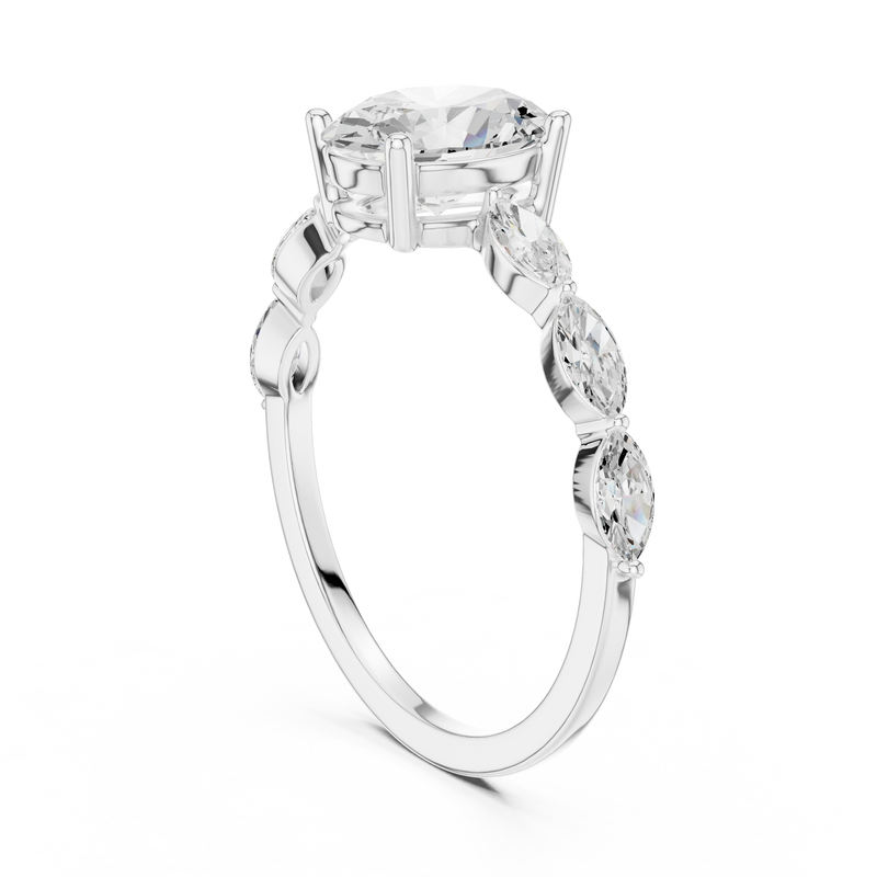 Ladies Ring SBWR(11)@7 - White Gold - Image