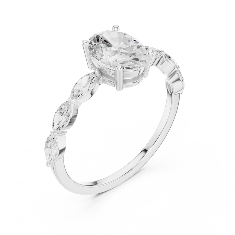 Ladies Ring SBWR(11)@7 - White Gold - Image