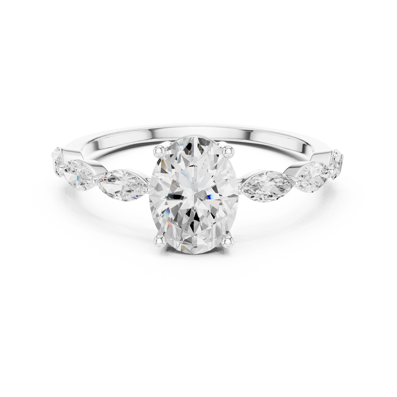 Ladies Ring SBWR(11)@7 - White Gold - Image