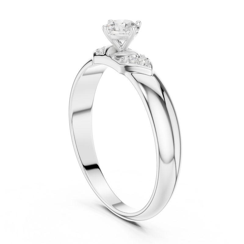 Ladies Ring SBWR(12)@7 - White Gold - Image