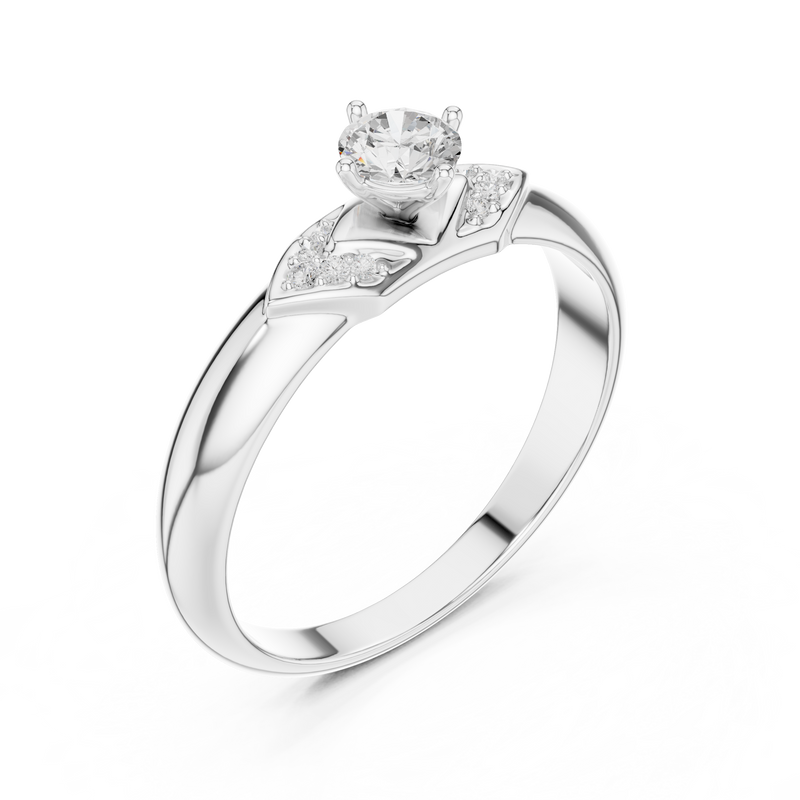 Ladies Ring SBWR(12)@7 - White Gold - Image