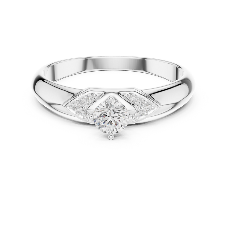 Ladies Ring SBWR(12)@7 - White Gold - Image