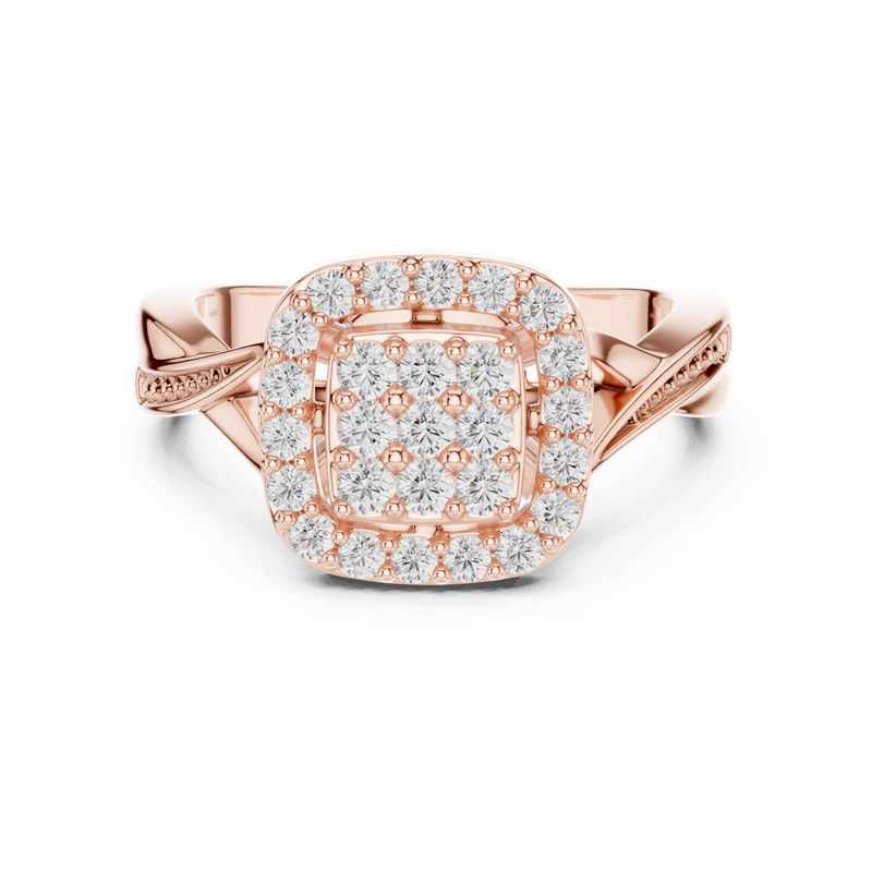 Ladies Ring SBWR(13)@7 - Rose Gold - Image