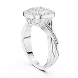 Ladies Ring SBWR(13)@7 - White Gold - Image