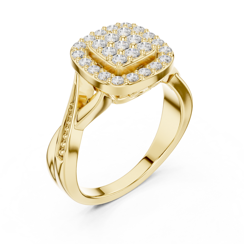 Ladies Ring SBWR(13)@7 - Yellow Gold - Image