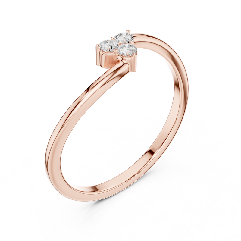 Ladies Ring SBWR(14)@7 - Rose Gold - Image
