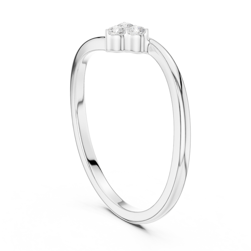 Ladies Ring SBWR(14)@7 - White Gold - Image
