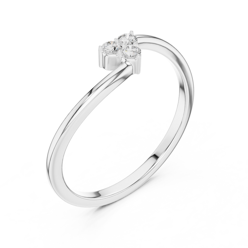 Ladies Ring SBWR(14)@7 - White Gold - Image