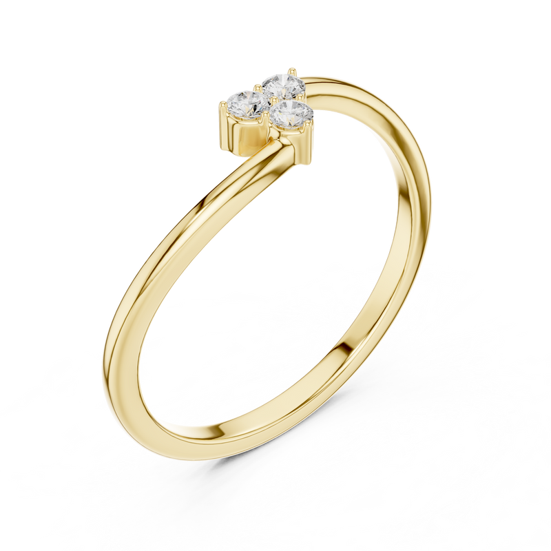 Ladies Ring SBWR(14)@7 - Yellow Gold - Image