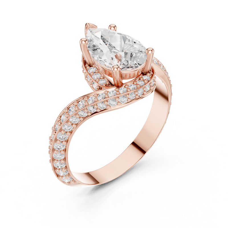 Ladies Ring SBWR(15)@7 - Rose Gold - Image