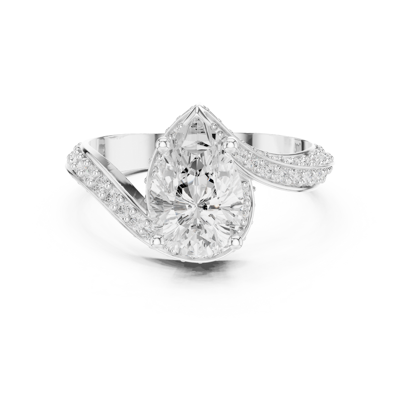 Ladies Ring SBWR(15)@7 - White Gold - Image