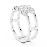 Ladies Ring SBWR(16)@7 - White Gold - Image