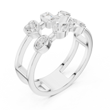 Ladies Ring SBWR(16)@7 - White Gold - Image