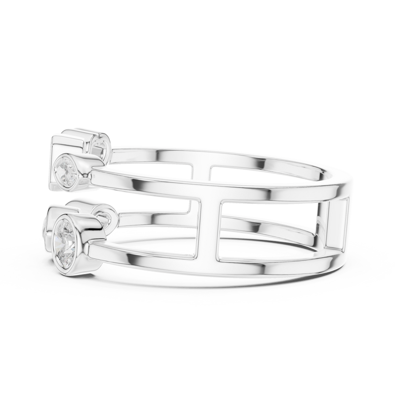 Ladies Ring SBWR(16)@7 - White Gold - Image