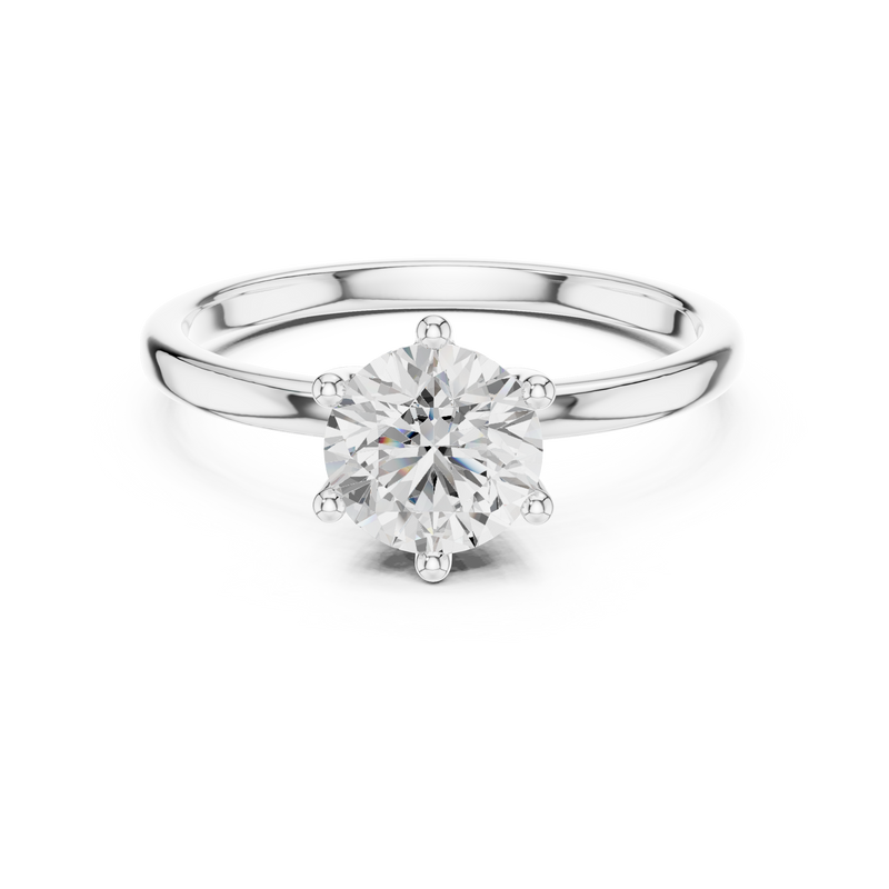 Ladies Ring SBWR(18)@7 - White Gold - Image