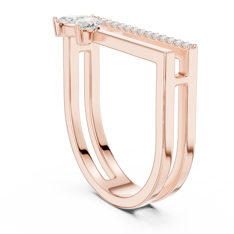 Ladies Ring SBWR(21)@7 - Rose Gold - Image