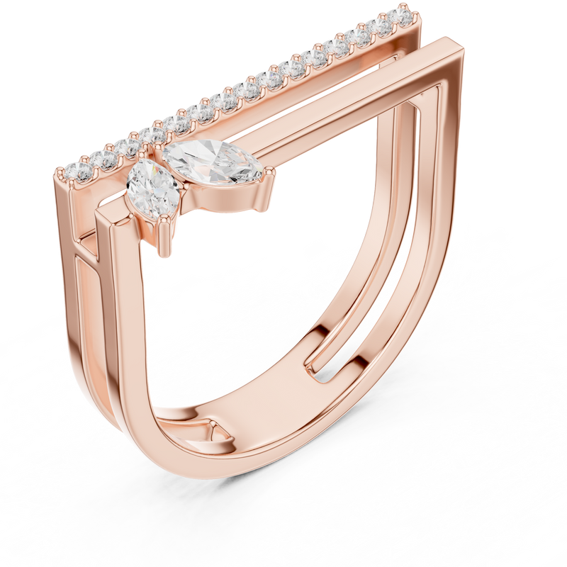 Ladies Ring SBWR(21)@7 - Rose Gold - Image