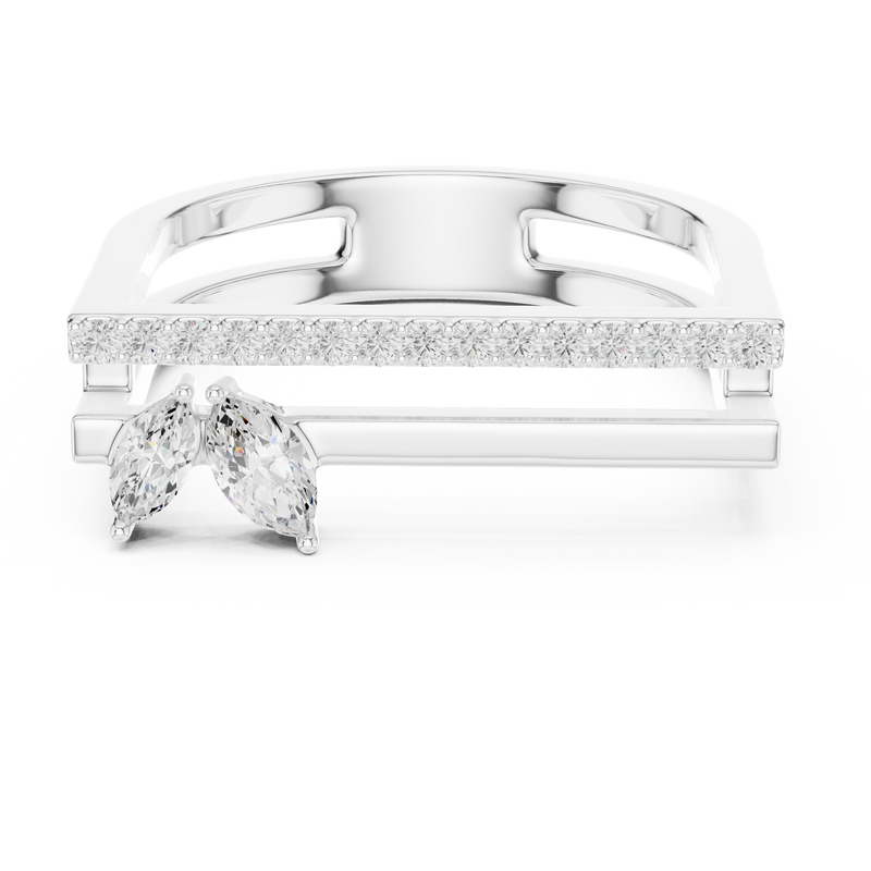 Ladies Ring SBWR(21)@7 - White Gold - Image