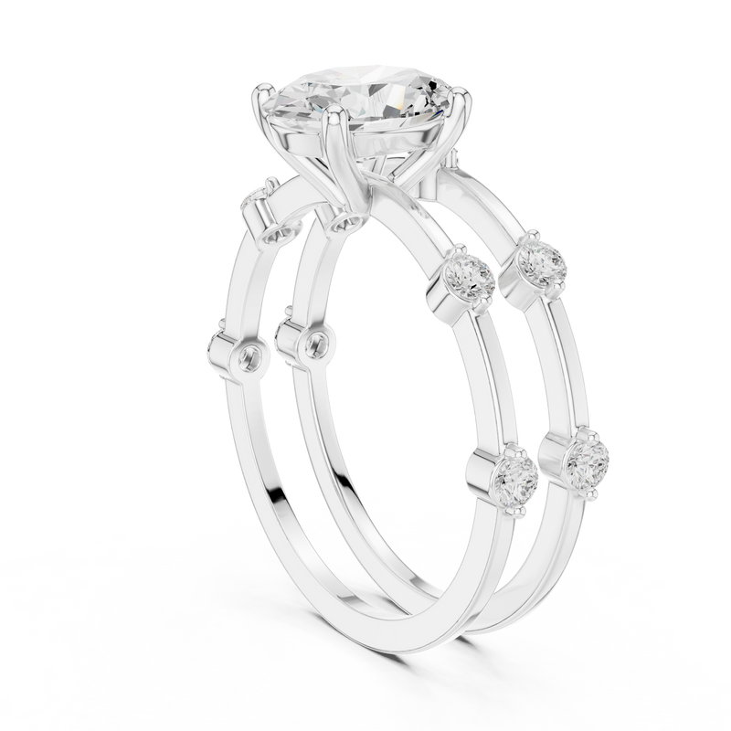 Ladies Ring SBWR(24)@7 - White Gold - Image