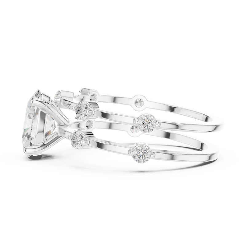 Ladies Ring SBWR(24)@7 - White Gold - Image