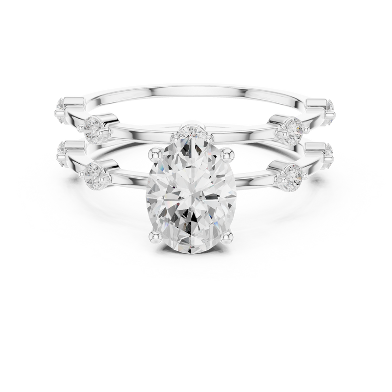 Ladies Ring SBWR(24)@7 - White Gold - Image