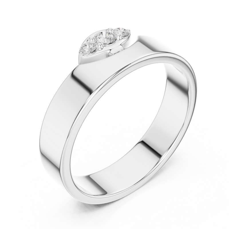 Ladies Ring SBWR(26)@7 - White Gold - Image