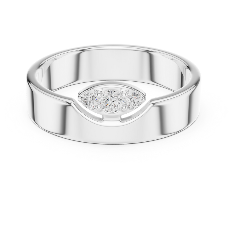 Ladies Ring SBWR(26)@7 - White Gold - Image