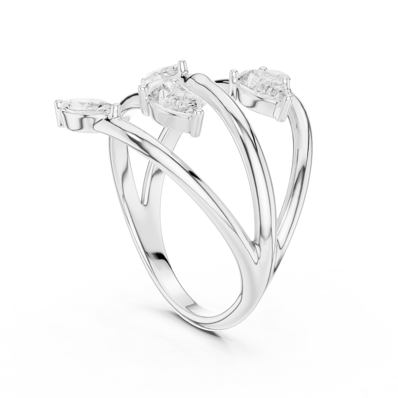 Ladies Ring SBWR(28)@7 - White Gold - Image