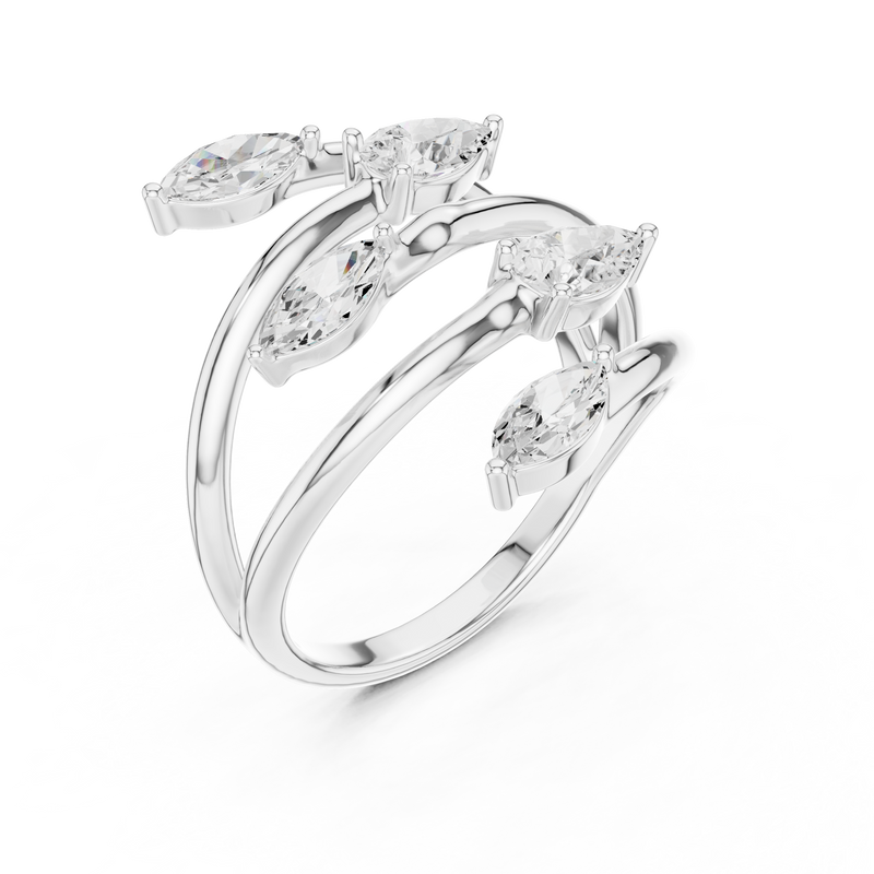 Ladies Ring SBWR(28)@7 - White Gold - Image